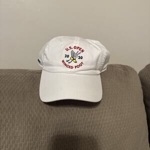 US‎ Open Hat Cap Strap Back White USGA Marshal Winged Foot Golf Course 2020 Mens